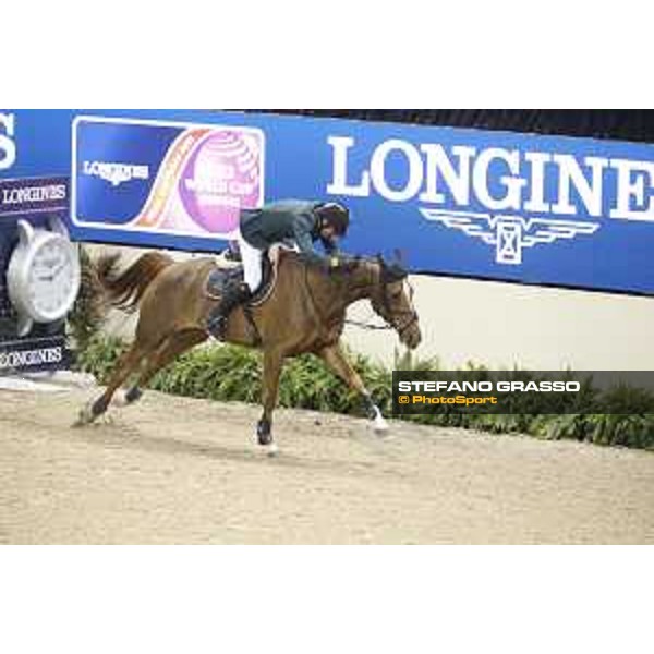 Steve Guerdat and Albfuehreb\'s Paille - winners of Longines FEI World Cup Jumping Final - Final 2 Las Vegas,16th april 2015 ph.Stefano Grasso/QEF