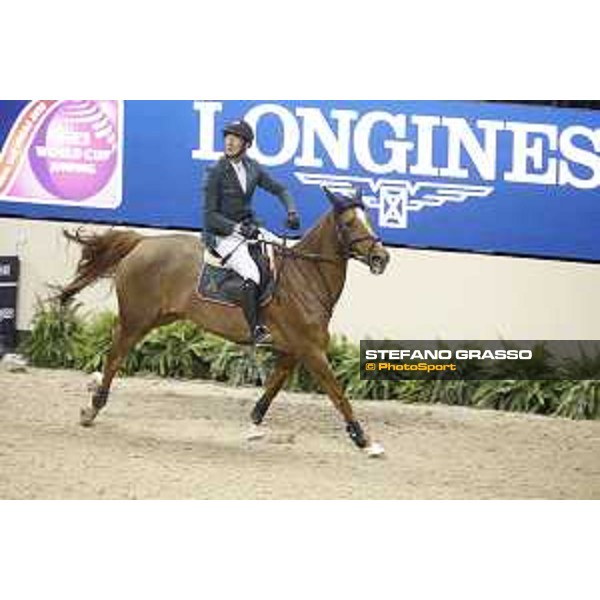 Steve Guerdat and Albfuehreb\'s Paille - winners of Longines FEI World Cup Jumping Final - Final 2 Las Vegas,16th april 2015 ph.Stefano Grasso/QEF