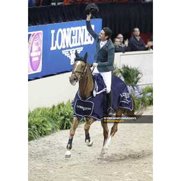 Steve Guerdat and Albfuehreb\'s Paille - winners of Longines FEI World Cup Jumping Final - Final 2 Las Vegas,16th april 2015 ph.Stefano Grasso/QEF