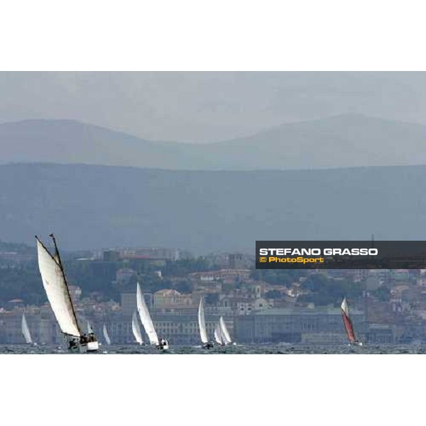 Sorella and the fleet -Yacht Club Adriaco - 8th meeting Cittˆ di Trieste - \'Arrigo Modugno Trophy\' - Sciarrelli Cup Triest, 17th september 2005 ph. Stefano Grasso