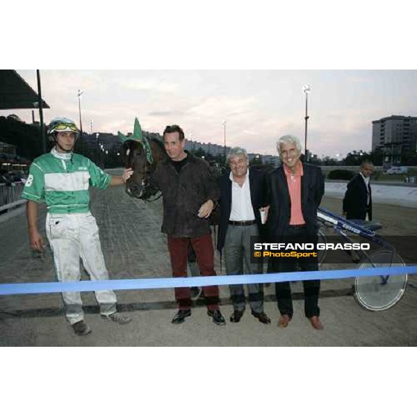 opening ceremony of the restyling of the racetrack at Montebello Fabio Scoccimarro, Fabio Biasuzzi and Paris Lippi Triest, 25th september 2005 ph. Stefano Grasso