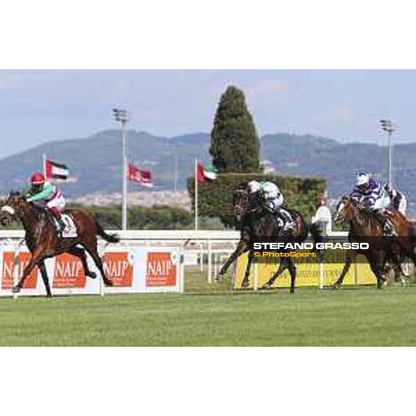 Umberto Rispoli on Cleo Fan wins the Premio Presidente della Repubblica GBI Racing Rome Capannelle Racecourse, 10 may 2015 ph. Domenico Savi/Hippogroup Roma Capannelle