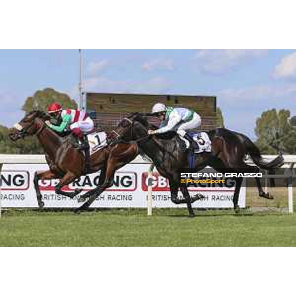 Umberto Rispoli on Cleo Fan wins the Premio Presidente della Repubblica GBI Racing Rome Capannelle Racecourse, 10 may 2015 ph. Domenico Savi/Hippogroup Roma Capannelle