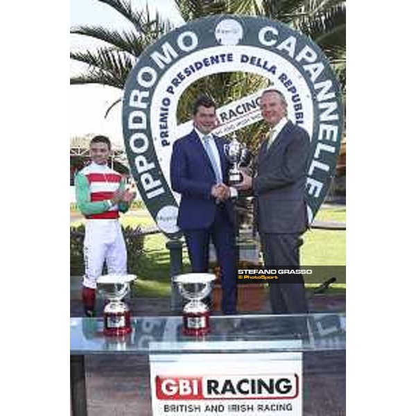 The Prize giving ceremony of the Premio Presidente della Repubblica GBI Racing Rome Capannelle Racecourse, 10 may 2015 ph. Domenico Savi/Hippogroup Roma Capannelle