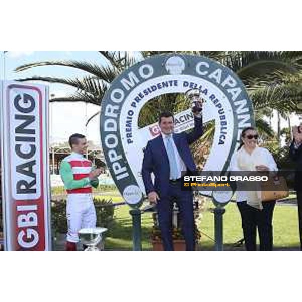 The Prize giving ceremony of the Premio Presidente della Repubblica GBI Racing Rome Capannelle Racecourse, 10 may 2015 ph. Domenico Savi/Hippogroup Roma Capannelle