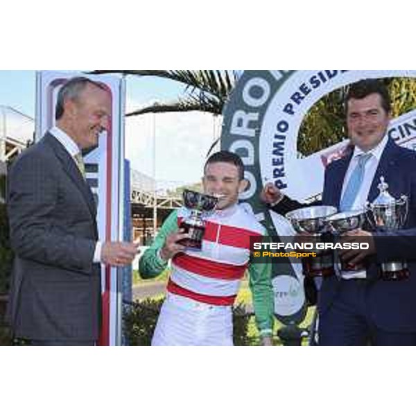 The Prize giving ceremony of the Premio Presidente della Repubblica GBI Racing Rome Capannelle Racecourse, 10 may 2015 ph. Domenico Savi/Hippogroup Roma Capannelle