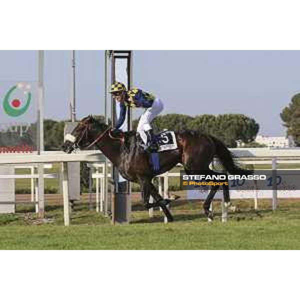 Cristian Demuro on Goldstream wins the 132° Derby Italiano 10 e Lotto Roma,Capannelle racecourse 17th may 2015 ph.Domenico Savi/Hippogroup Roma Capannelle