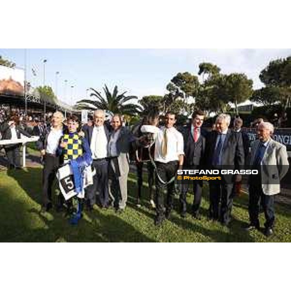 Cristian Demuro on Goldstream wins the 132° Derby Italiano 10 e Lotto Roma,Capannelle racecourse 17th may 2015 ph.Stefano Grasso/Hippogroup Roma Capannelle