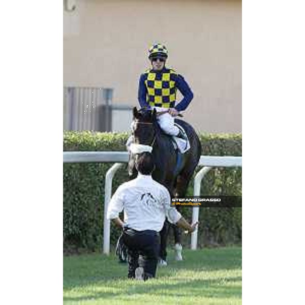 Cristian Demuro on Goldstream wins the 132° Derby Italiano 10 e Lotto Roma,Capannelle racecourse 17th may 2015 ph.Stefano Grasso/Hippogroup Roma Capannelle