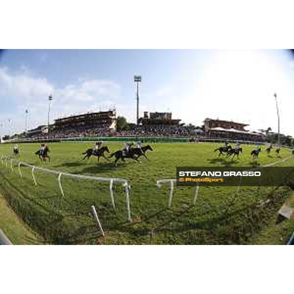 132° Derby Italiano Cristian Demuro on Goldstream Rome,Capannelle racecourse 17th may 2015 ph.Stefano Grasso