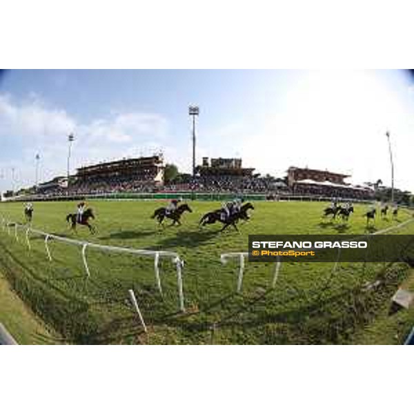 132° Derby Italiano Cristian Demuro on Goldstream Rome,Capannelle racecourse 17th may 2015 ph.Stefano Grasso