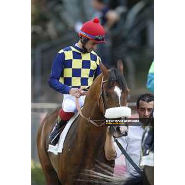 Premio Carlo D\'Alessio Fabio Branca on Dylan Mouth Rome,Capannelle racecourse 17th may 2015 ph.Stefano Grasso