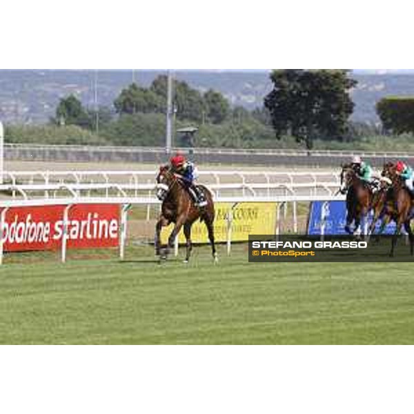 Premio Carlo D\'Alessio Fabio Branca on Dylan Mouth Rome,Capannelle racecourse 17th may 2015 ph.Stefano Grasso