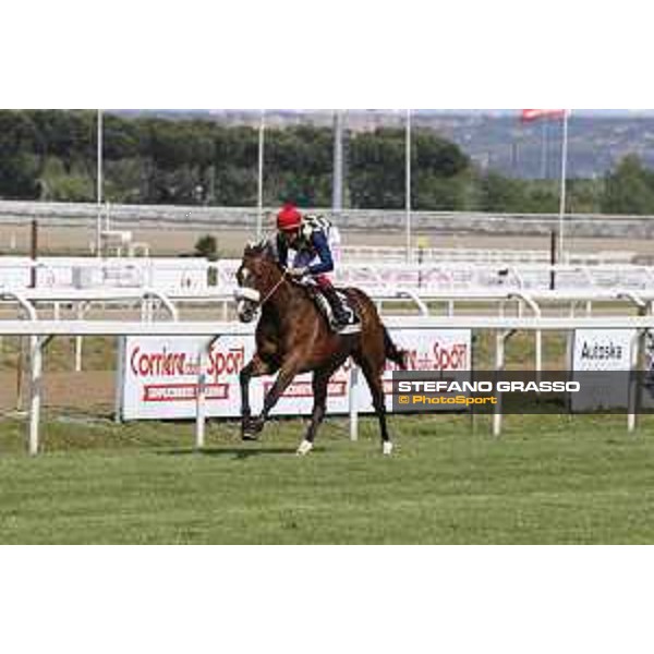 Premio Carlo D\'Alessio Fabio Branca on Dylan Mouth Rome,Capannelle racecourse 17th may 2015 ph.Stefano Grasso