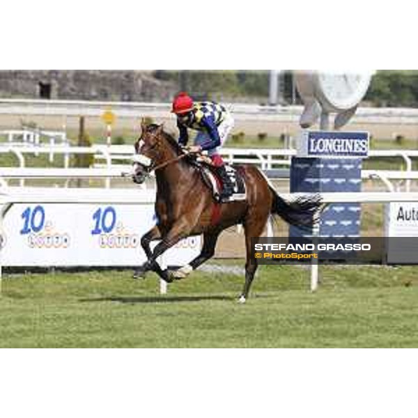 Premio Carlo D\'Alessio Fabio Branca on Dylan Mouth Rome,Capannelle racecourse 17th may 2015 ph.Stefano Grasso