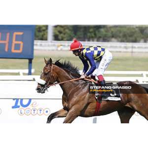 Premio Carlo D\'Alessio Fabio Branca on Dylan Mouth Rome,Capannelle racecourse 17th may 2015 ph.Stefano Grasso