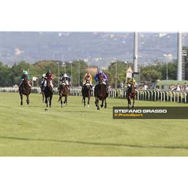 Premio Domenico e Sergio Arnaldi Riccardo Belluco on Roncalli Rome,Capannelle racecourse 17th may 2015 ph.Stefano Grasso