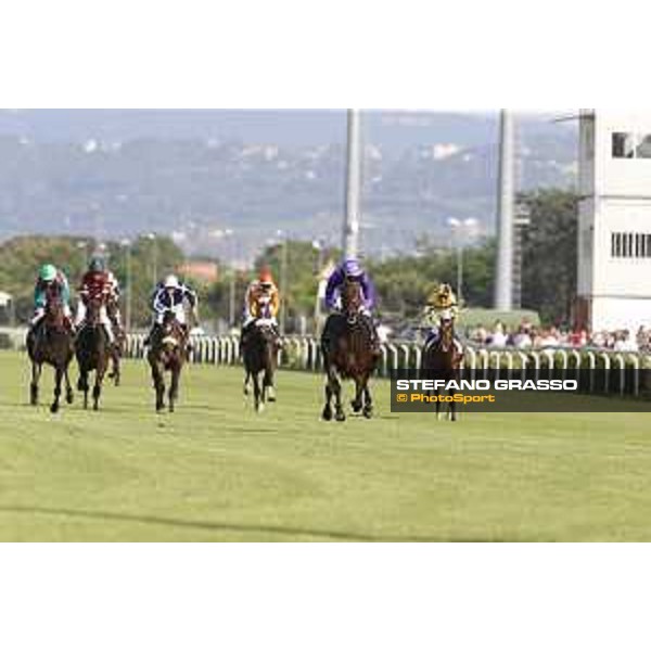 Premio Domenico e Sergio Arnaldi Riccardo Belluco on Roncalli Rome,Capannelle racecourse 17th may 2015 ph.Stefano Grasso