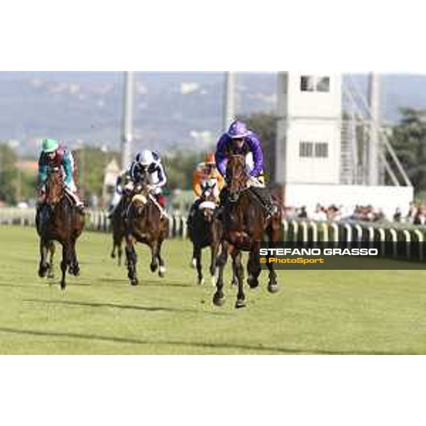 Premio Domenico e Sergio Arnaldi Riccardo Belluco on Roncalli Rome,Capannelle racecourse 17th may 2015 ph.Stefano Grasso