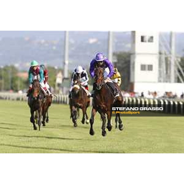 Premio Domenico e Sergio Arnaldi Riccardo Belluco on Roncalli Rome,Capannelle racecourse 17th may 2015 ph.Stefano Grasso