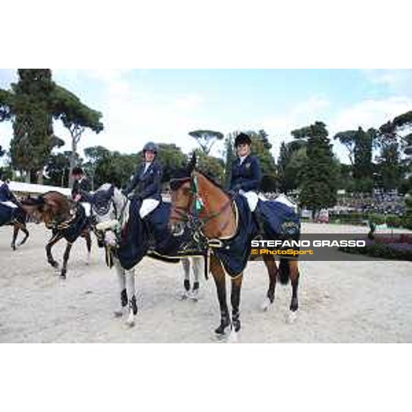 Loro Piana Grand Prix City of Rome Edwina Tops-Alexander on Heidi du Ruisseau Z and Laura Kraut on Cedric Roma- Villa Borghese,24th may 2015 ph.Stefano Grasso/Loro Piana