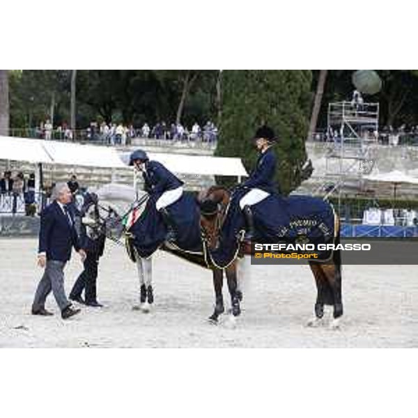 Loro Piana Grand Prix City of Rome Edwina Tops-Alexander on Heidi du Ruisseau Z and Laura Kraut on Cedric and Pier Luigi Loro Piana Roma- Villa Borghese,24th may 2015 ph.Stefano Grasso/Loro Piana