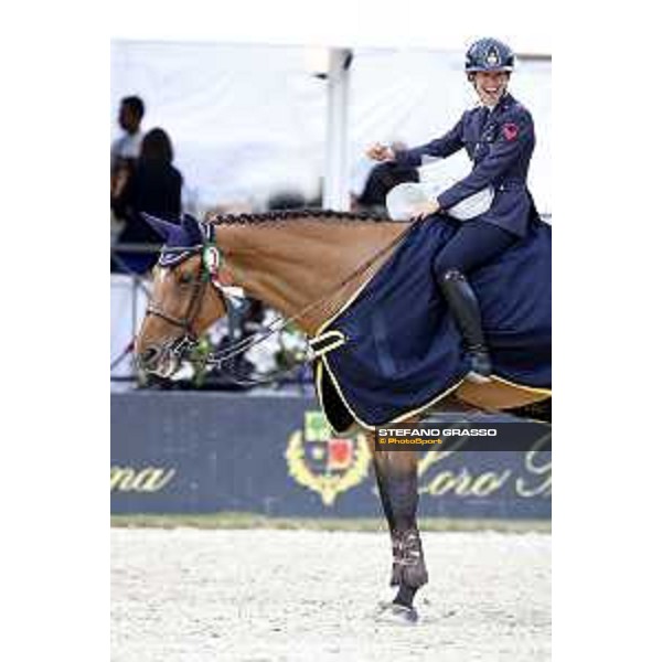 Loro Piana Grand Prix City of Rome Giulia Martinengo Marquet on Fixdesign Funke Van\'T Heike Roma- Villa Borghese,24th may 2015 ph.Stefano Grasso/Loro Piana