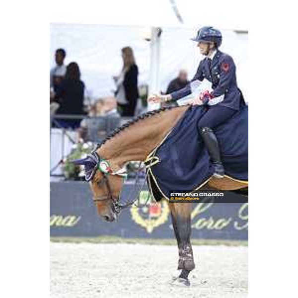 Loro Piana Grand Prix City of Rome Giulia Martinengo Marquet on Fixdesign Funke Van\'T Heike Roma- Villa Borghese,24th may 2015 ph.Stefano Grasso/Loro Piana