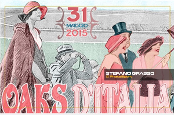 Milano - San Siro galopp racecourse - Poster Oaks d\'Italia - www.ippodromomilano.it