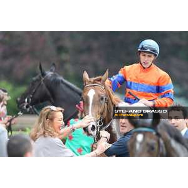Hingol and Gregorio Arena winners of Premio dell\'Avvenire Milano - San Siro galopp racecourse,31st may 2015 ph.Stefano Grasso/Trenno srl