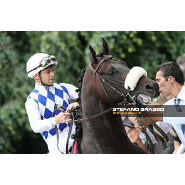 Umberto Rispoli on Kaspersky Milano - San Siro galopp racecourse,31st may 2015 ph.Stefano Grasso/Trenno srl