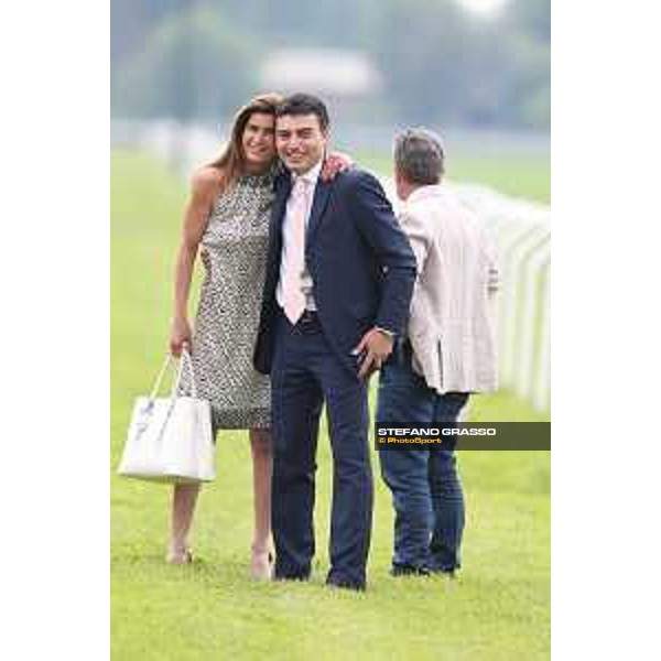 Cristiana Brivio and Endo Botti after winning the Premio Carlo Vittadini Milano - San Siro galopp racecourse,31st may 2015 ph.Stefano Grasso/Trenno srl