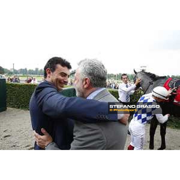 Endo Botti,Andrea Scarpellini and Kasperky winners of Premio Carlo Vittadini Milano - San Siro galopp racecourse,31st may 2015 ph.Stefano Grasso/Trenno srl