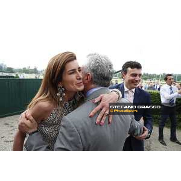 Cristiana Brivio,Endo Botti,Andrea Scarpellini winners of Premio Carlo Vittadini Milano - San Siro galopp racecourse,31st may 2015 ph.Stefano Grasso/Trenno srl