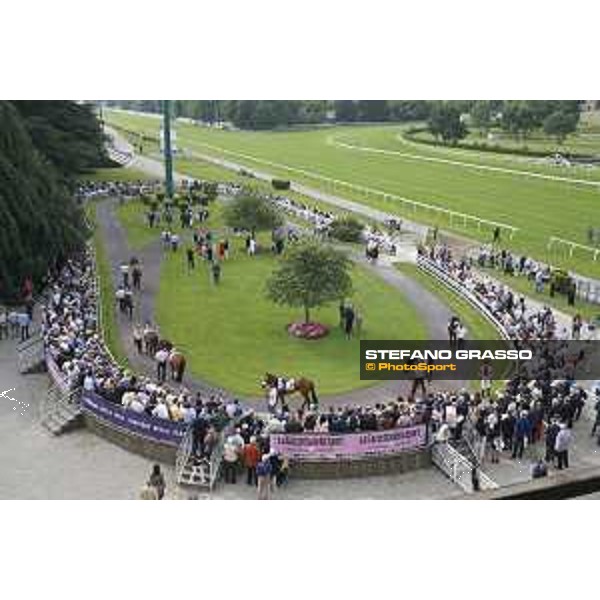 The paddock of the Oaks d\'Italia Milano - San Siro galopp racecourse,31st may 2015 ph.Stefano Grasso/Trenno srl