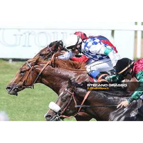 Carlo Fiocchi on Ottone wins the Premio Alberto Giubilo Roma - Capannelle racecourse,2nd june 2015 ph.Stefano Grasso