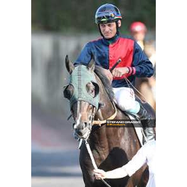 Germano Marcelli on Demeteor Roma - Capannelle racecourse,2nd june 2015 ph.Stefano Grasso