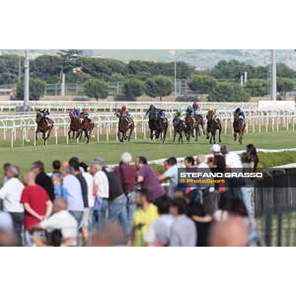 Salvatore Sulas on Salutation wins the Premio Enzo e Tullio Mei Roma - Capannelle racecourse,2nd june 2015 ph.Stefano Grasso