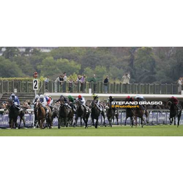 straight of Prix Marcel Boussac- Criterium won by Kieren Fallon on Rumplestilstskin Paris Longchamp, 2nd october 2005 ph .Stefano Grasso