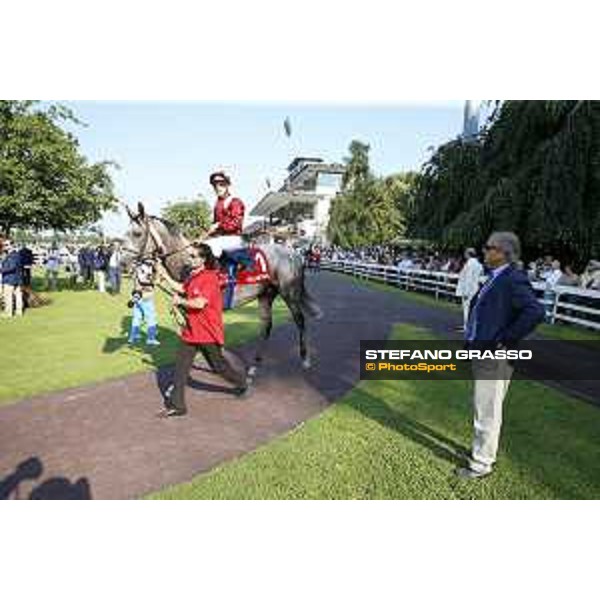 Cristian Demuro on Billabong and Pascal Bary Gran Premio di Milano Milano - San Siro racecourse,7th june 2015 ph.Stefano Grasso
