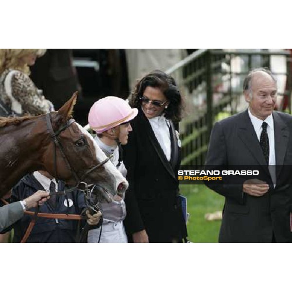 Madame Lagardere and Christophe Soumillon and Agha Khan Ph. Stefano Grasso