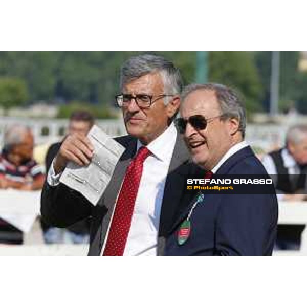 Giorgio Sandi and Francesco Ruffo della Scaletta Milano - San Siro galopp racecourse,7th june ph.Stefano Grasso/Trenno srl