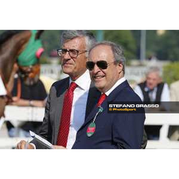Giorgio Sandi and Francesco Ruffo della Scaletta Milano - San Siro galopp racecourse,7th june ph.Stefano Grasso/Trenno srl