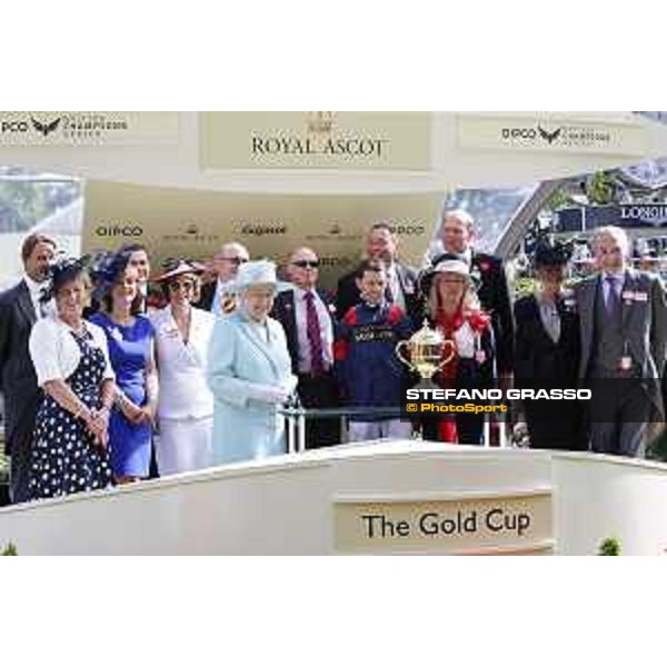 Royal Ascot - Ladies Day - The Queen - Prize giving Gold Cup Ascot - Royal Ascot,18th june 2015 ph.Stefano Grasso