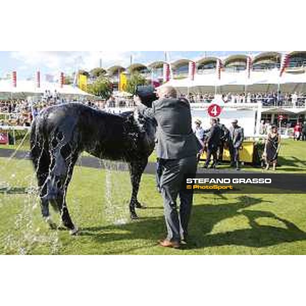 Goodwood - QATAR Goodwood Festival a shower after the race Goodwood,31st july 2015 ph.Stefano Grasso/QEF