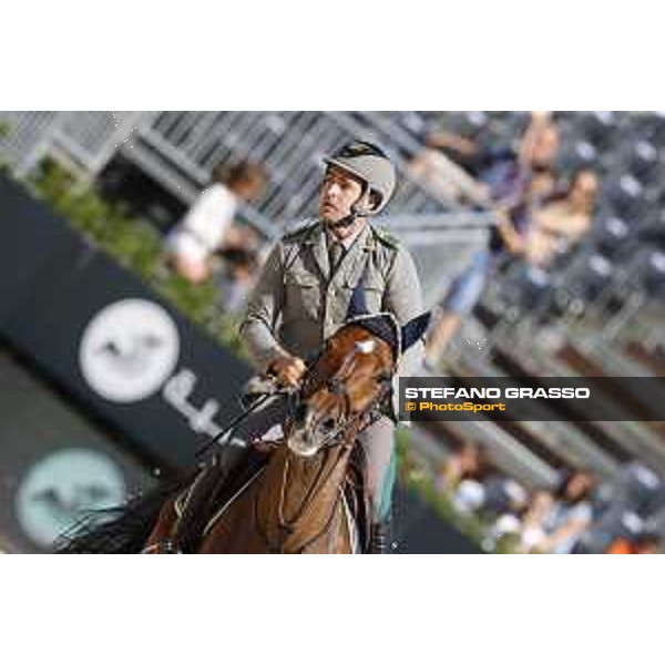 Emanuele Gaudiano on Cocoshynsky is second in the Coca Cola Trophy Barcelona,24th sept. 2015 ph.Stefano Grasso