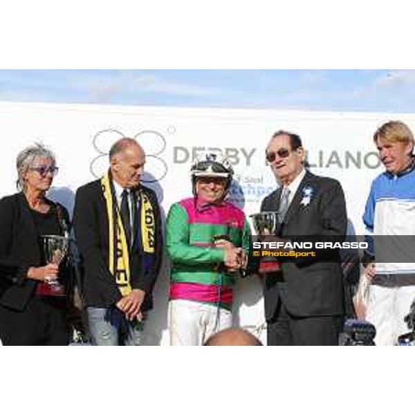 Prize giving ceremony Consolazione 88° Derby Italiano del Trotto Rome - Capannelle trot racecourse, 11/10/2015 ph.Stefano Grasso