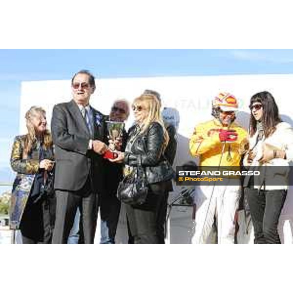 Prize giving ceremony Gran Premio Gaetano Turilli Rome - Capannelle trot racecourse, 11/10/2015 ph.Stefano Grasso