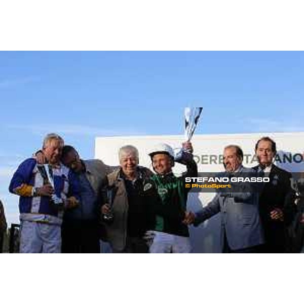Prize giving ceremony of the 88Â° Derby Italiano del Trotto Rome - Capannelle trot racecourse, 11/10/2015 ph.Stefano Grasso