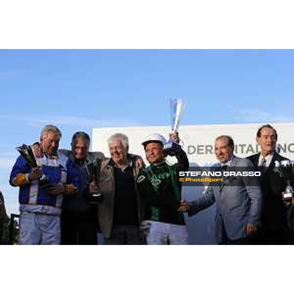 Prize giving ceremony of the 88Â° Derby Italiano del Trotto Rome - Capannelle trot racecourse, 11/10/2015 ph.Stefano Grasso